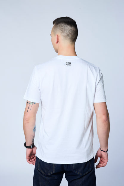 Bílé triko s motivem Kopcovité L'Etape 2025