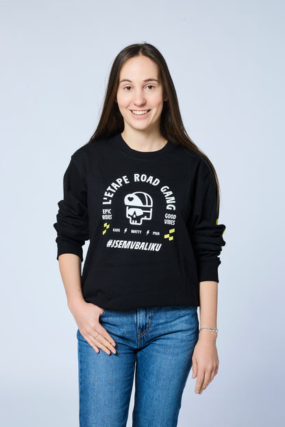 Černé triko L'Etape Road Gang s dlouhým rukávem